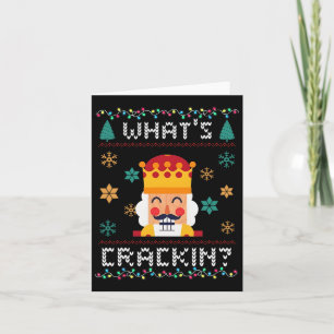 Weihnachts Nutcracker Whats Crackin Funny Xmas Men Karte
