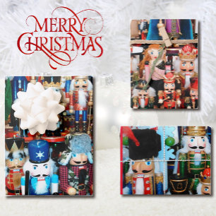 Weihnachts-Nutcracker Wow farbenfrohe Nutcracker Geschenkpapier Set