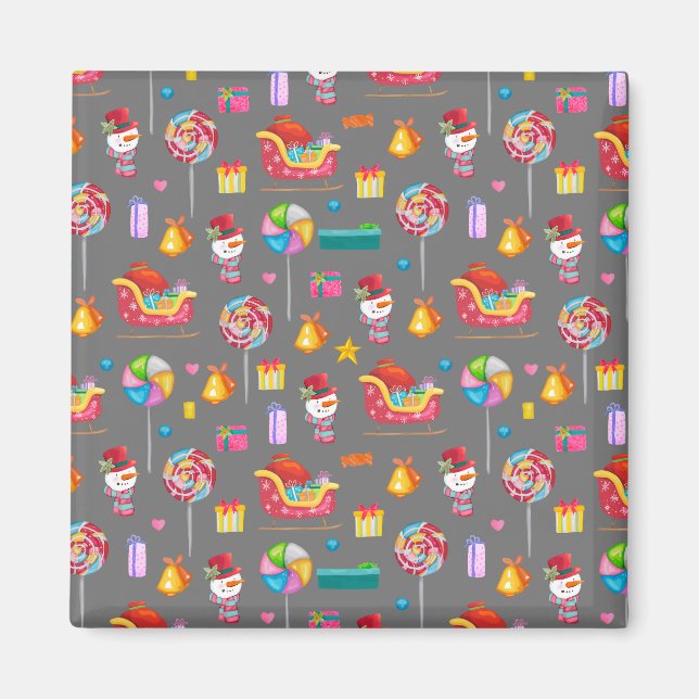 Weihnachts-Nutcrackers Frohe Weihnachten Magnet (Vorne)