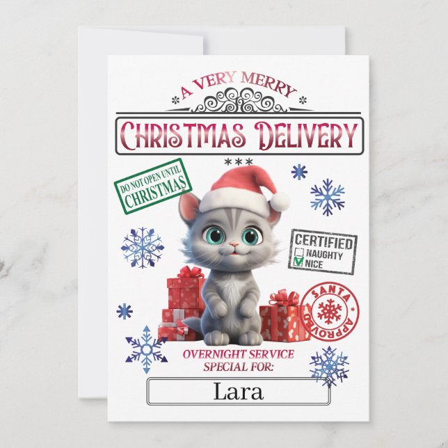 Weihnachts-Offiziell-Nizza-Liste Einladung (Vorderseite)