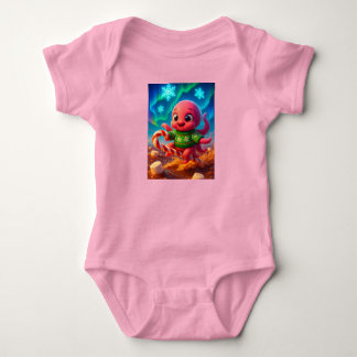  Weihnachts-Oktopus, Autor Natasha Us   Baby Strampler