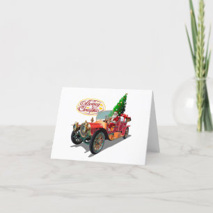 Weihnachts-Oldtimer Dankeskarte