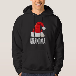 Weihnachts-Oma-Santa-Hut Xmas passend Familie Hoodie