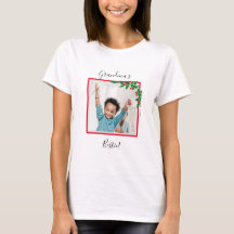 Weihnachts-Oma's Bestie Foto Shirt -