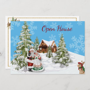 Weihnachts-Open House-Party Einladung