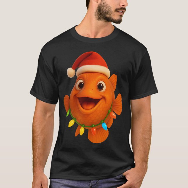 Weihnachts-Orange-Roughy-Fisch T-Shirt (Vorderseite)