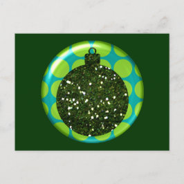 Weihnachts-Ornament-Ball Postkarte