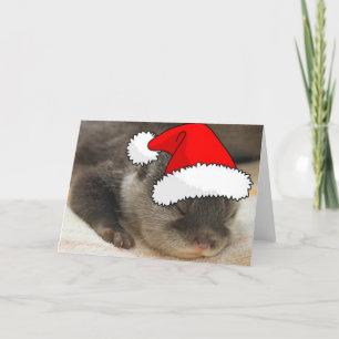 Weihnachts-Otter Feiertagskarte