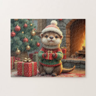 Weihnachts-Otter Puzzle