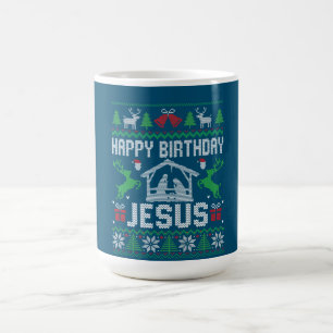 Weihnachts-Outfit glücklich Geburtstag Jesus Feier Kaffeetasse