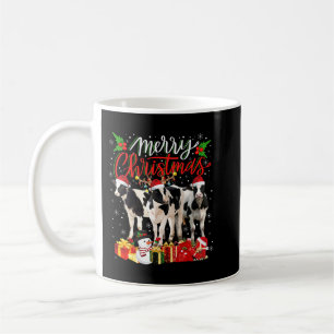 Weihnachts Pajama Milchkühe Lover Xmas Tremlichter Kaffeetasse