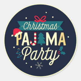Weihnachts Pajama Party Spaß Stickers
