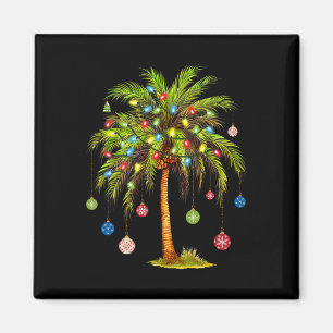 Weihnachts Palm Tree Light Hawaiian Tropical Xmas Magnet