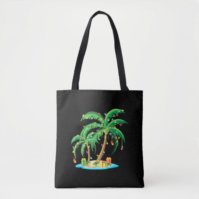 Weihnachts Palm Tree Tropical Xmas Geschenk Coconu (Vorderseite)