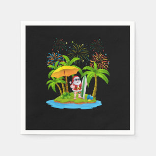 Weihnachts Palme Tree Tropical Xmas Lichter Serviette