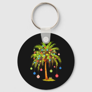 Weihnachts-Palmenbaum-Licht Hawaiianisch Tropische Schlüsselanhänger