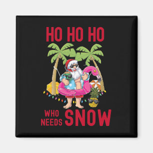 Weihnachts-Palmenbaum-Santa-Surfen-Sommer-Strand-U Magnet