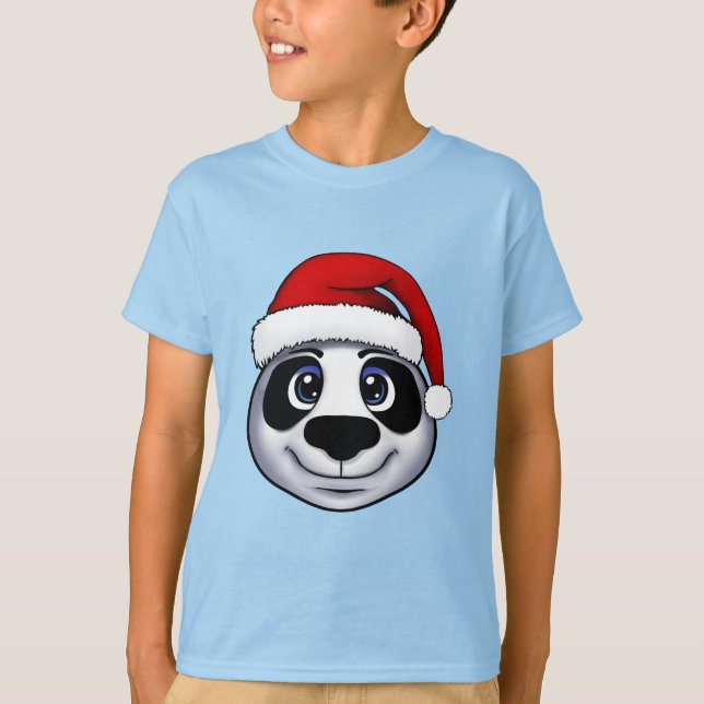 Weihnachts-Panda-T - Shirt (Vorderseite)