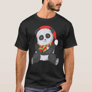 Weihnachts-Panda Winterurlaub Tier T-Shirt