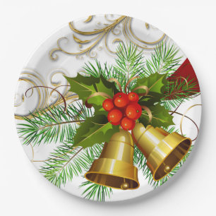 Weihnachts-Papier-Teller Pappteller
