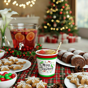 Weihnachts-Papierbecher Pappbecher