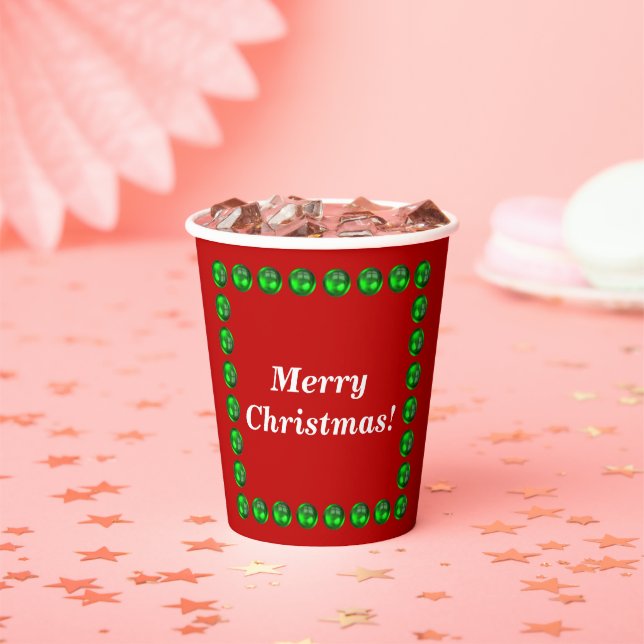 Weihnachts-Papiertücher Größe: 8oz Paper Cup mit L Pappbecher (Insitu)