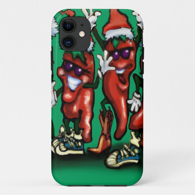 Weihnachts-Paprikaschoten Case-Mate iPhone Hülle (Rückseite)