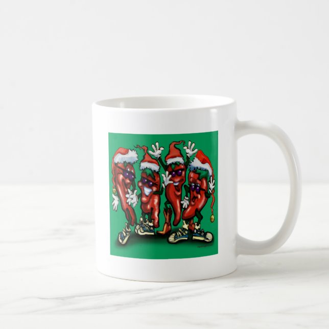Weihnachts-Paprikaschoten Kaffeetasse (Rechts)
