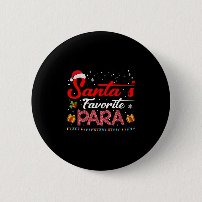 Weihnachts-Paradiesprofi T Button (Vorderseite)