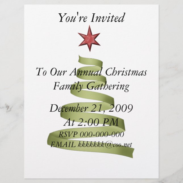 Weihnachts-Party Ansammlung Flyer (Vorderseite)