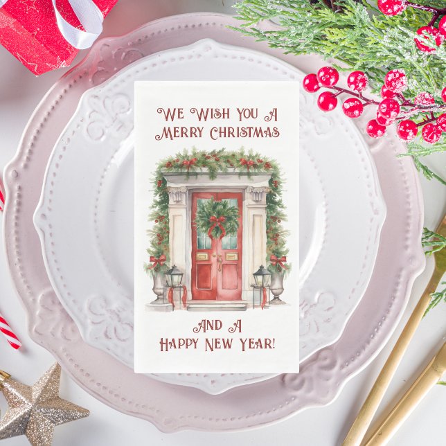 Weihnachts-Party auf Zuhause Serviette (Christmas Party At Home Paper Napkin Guest Towels)