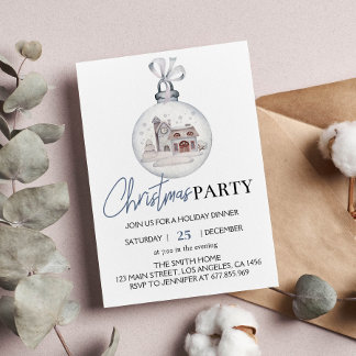 Weihnachts-Party-Ball-Einladung Einladung