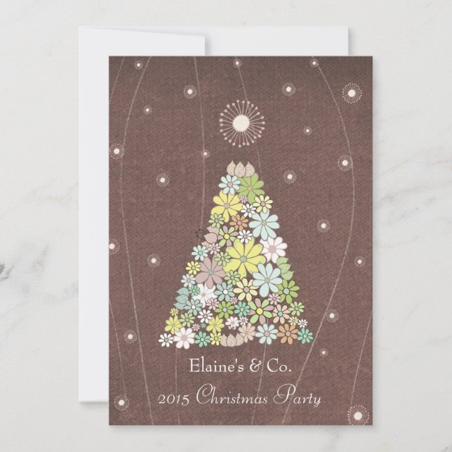 Weihnachts-Party Corporate Work Business Einladung (Vorderseite)