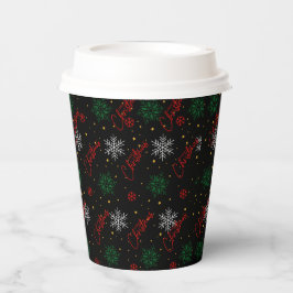 Weihnachts-Party-Cups Größe: 8oz Paper Cup mit Lid Pappbecher