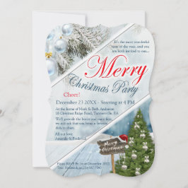 Weihnachts-Party des Jahres Einladung