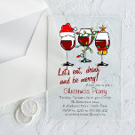 Weihnachts-Party Drinks Cocktails Weingläser Acryleinladungen<br><div class="desc">Weihnachts-Party Drinks Cocktails Wein Gläser Weihnachten Party Akryllische Einladungen bietet festliche Weingläser mit Glocken,  Weihnachtsbeleuchtung und Weihnachtsmannmütze. Im Folgenden bearbeiten Sie die Details,  um Ihre Weihnachtsinformationen auf einem undurchsichtigen Hintergrund wiederzugeben. Erstellt von Evco Holidays www.zazzle.com/store/evcoholidays</div>