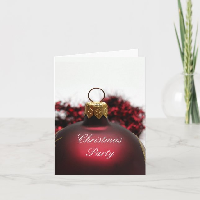 Weihnachts-Party Einladung (Vorderseite)