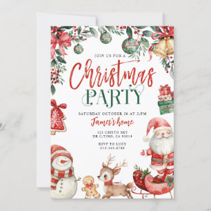 Weihnachts-Party Einladung