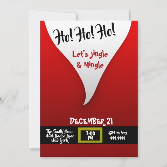 Weihnachts-Party Einladung (Vorderseite)