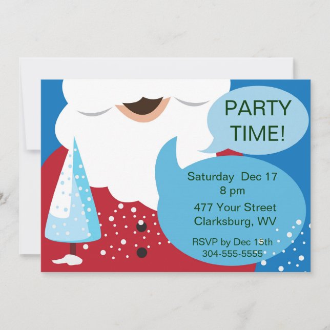 Weihnachts-Party Einladung (Vorderseite)