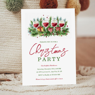 Weihnachts-Party Einladung, Feiertagskarte Einladung