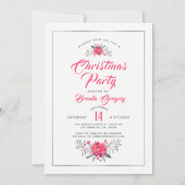 Weihnachts-Party Einladung Moderne Typografie