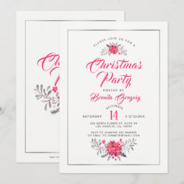 Weihnachts-Party Einladung Moderne Typografie