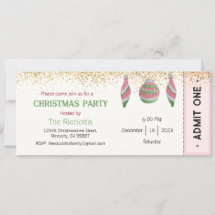 Weihnachts-Party Einladung, Weihnachten einladen Einladung
