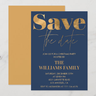 Weihnachts-Party Einladungen Save the Date