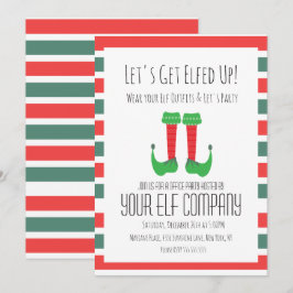 Weihnachts-Party Elf Kostümbüro Unternehmen Verans Einladung