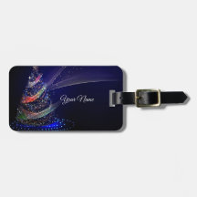 Weihnachts Party farbenfrohe Bäume Navy Blue Rusti