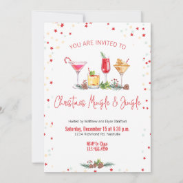 Weihnachts-Party Feiertag Cocktail Weihnachtsarbei Einladung