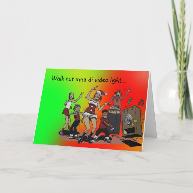 Weihnachts-Party Feiertagskarte (Vorderseite)