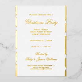 Weihnachts-Party Folieneinladung